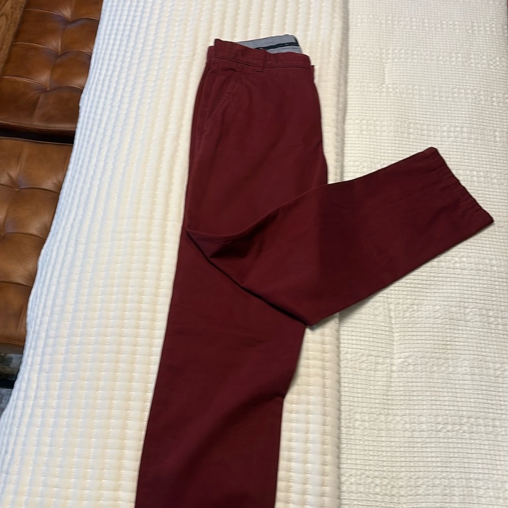 Tommy Hilfiger Burgandy Chinos 29x30